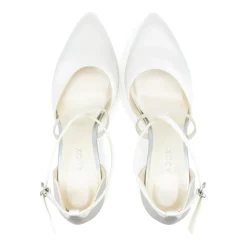 Dyeable satin 'Alysha' High Block Heel Court Shoes