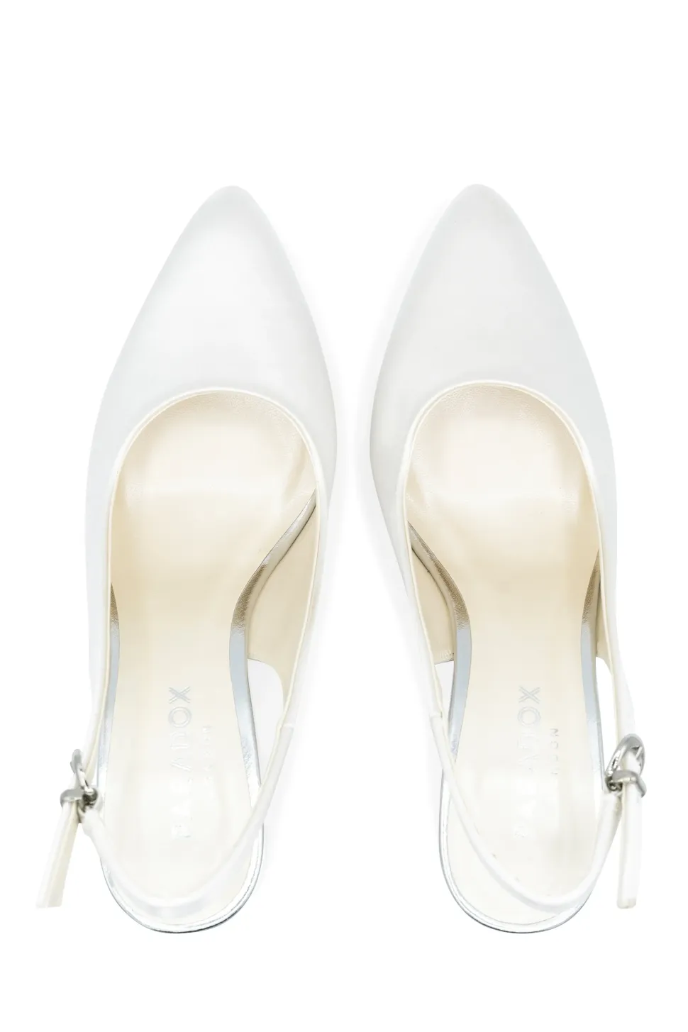 Dyebale Satin 'Alston' High Block Heel Sling Back