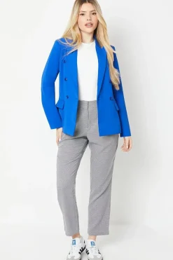 Edge To Edge Double Breasted Blazer