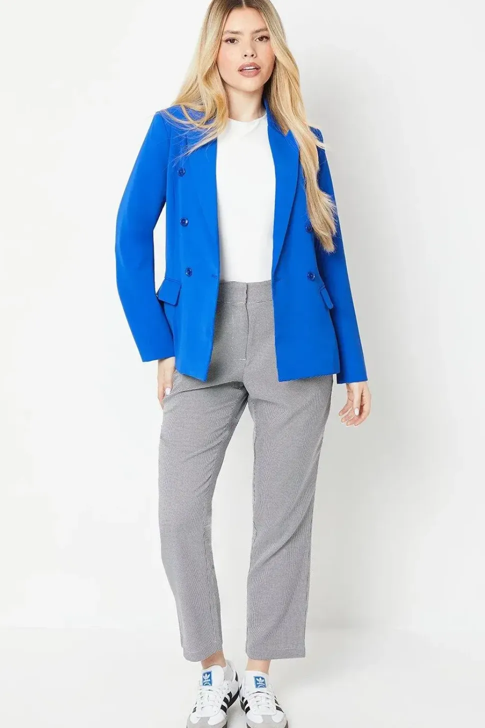 Edge To Edge Double Breasted Blazer