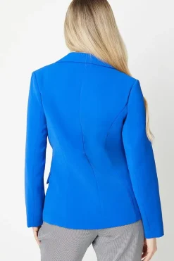 Edge To Edge Double Breasted Blazer