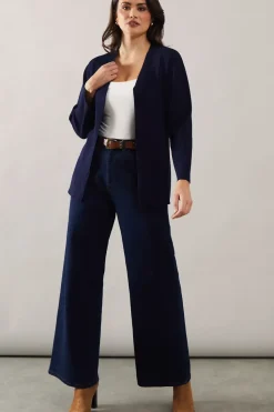 Edge to edge knitted cardigan