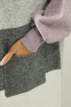 Edge to Edge Longline Colourblock Cardigan