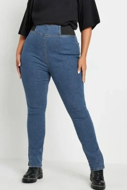 Elasticated Insert Split Hem Jeggings