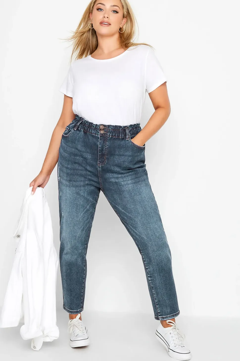 Elasticated Mom Jeans