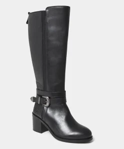 Elasticated Premium Leather Riding Boots