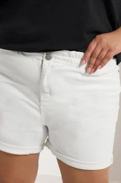 Elasticated Waist Denim Shorts