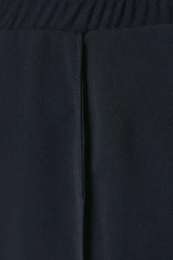 Elasticated Waist Pintuck Detail Tapered Trouser