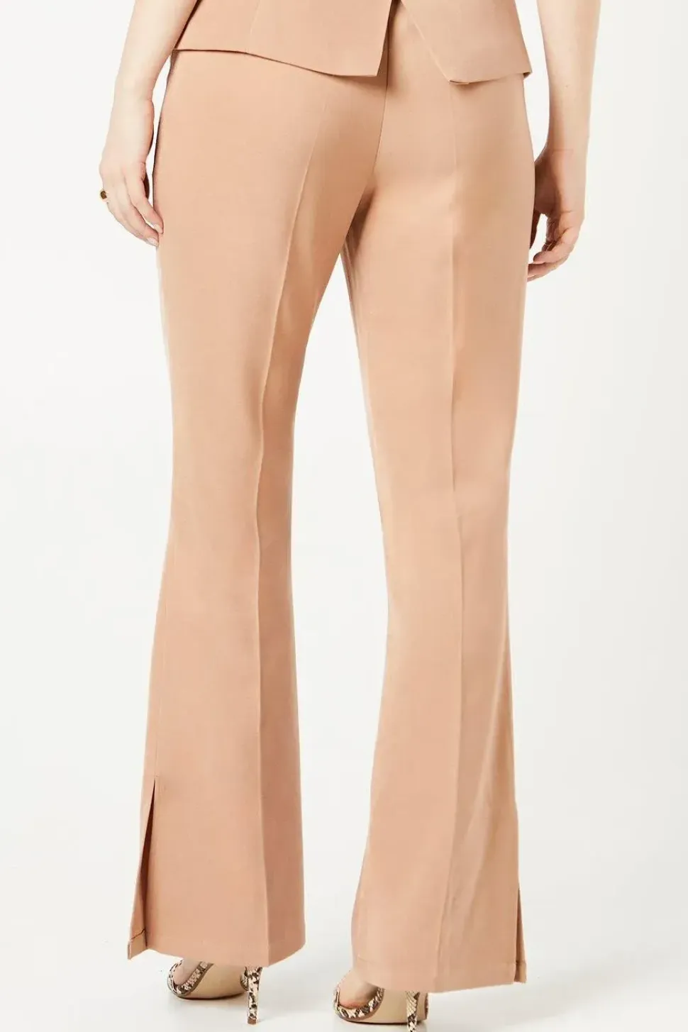 Elastic Waist Kickflare Trouser