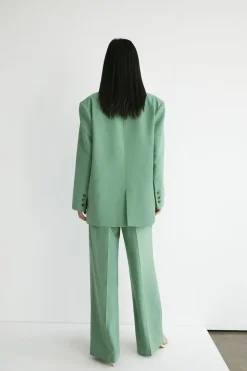 Elastic Waist Wide Leg Trousers