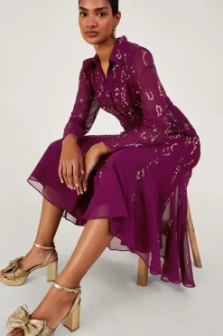 Eliza Embellished Shirt Dress