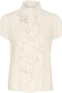 Elli Short Sleeve Ruffles Blouse-