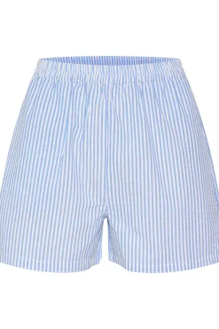 Elmiko High-waisted Wide Legs Shorts-Striped
