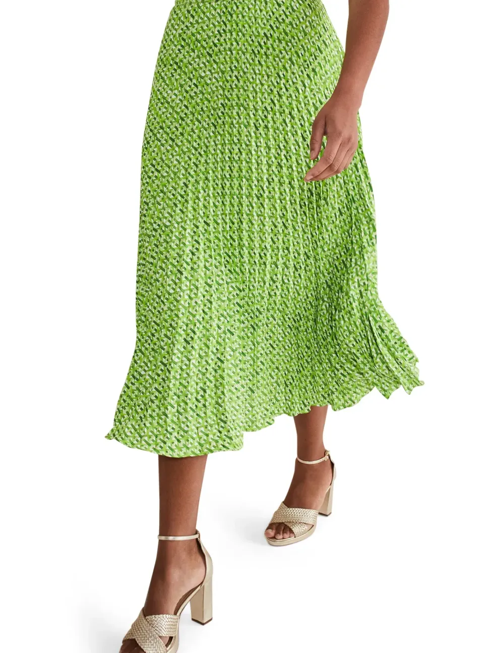 Elmina Basket Weave Geo Skirt-