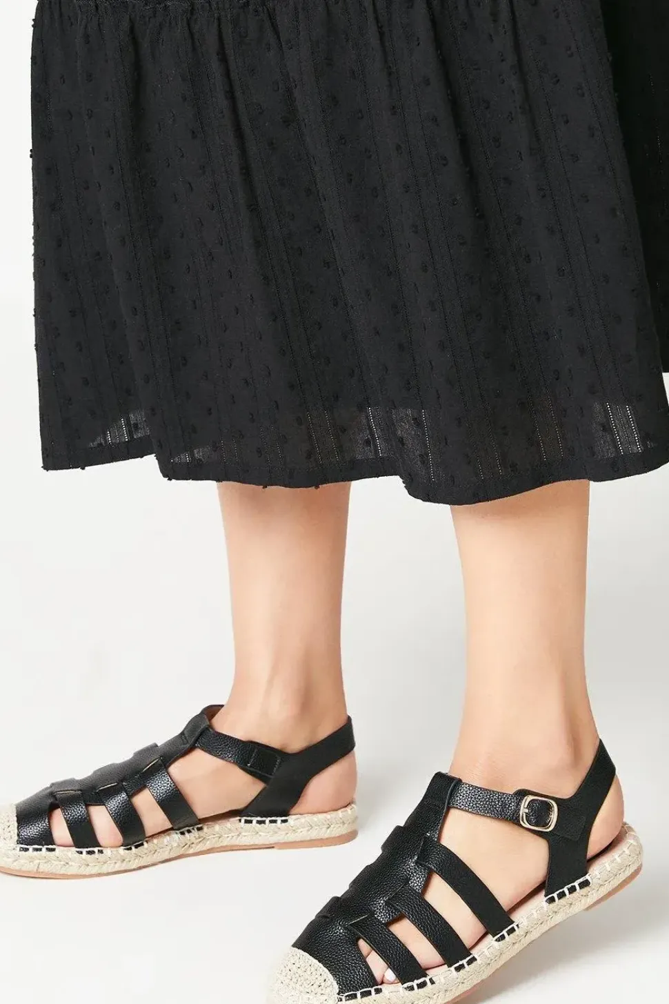 Eloise T Bar Espadrille Flat Shoe
