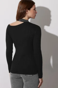 Embellished Asymmetric Jumper