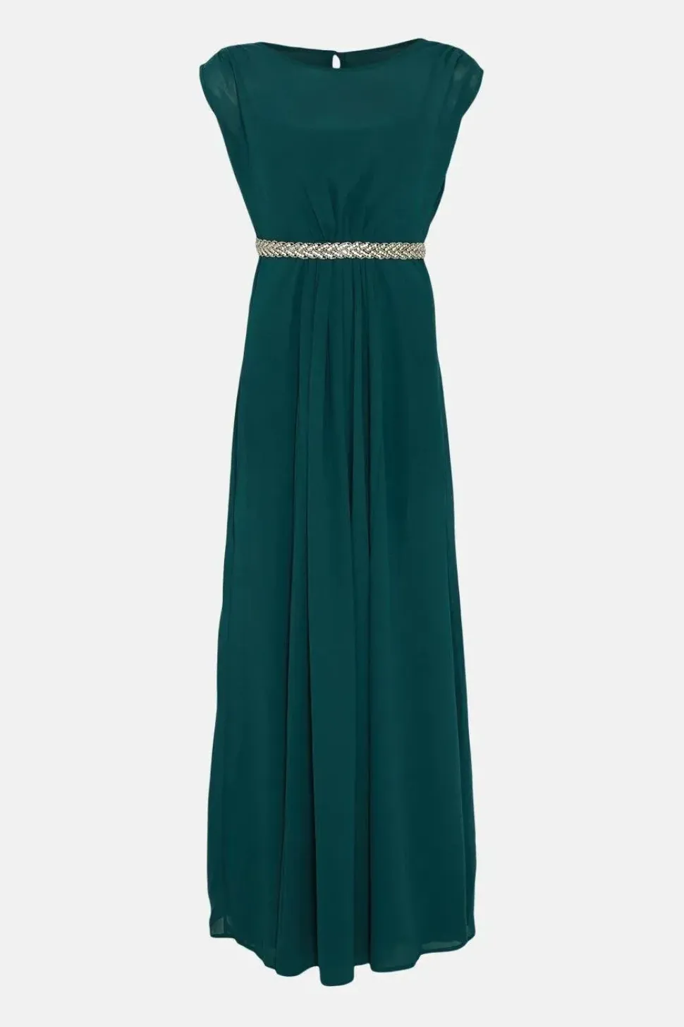 Embellished Belt Maxi Dress