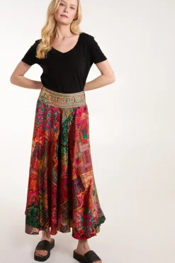 Embellished Extreme Wide Leg Trousers