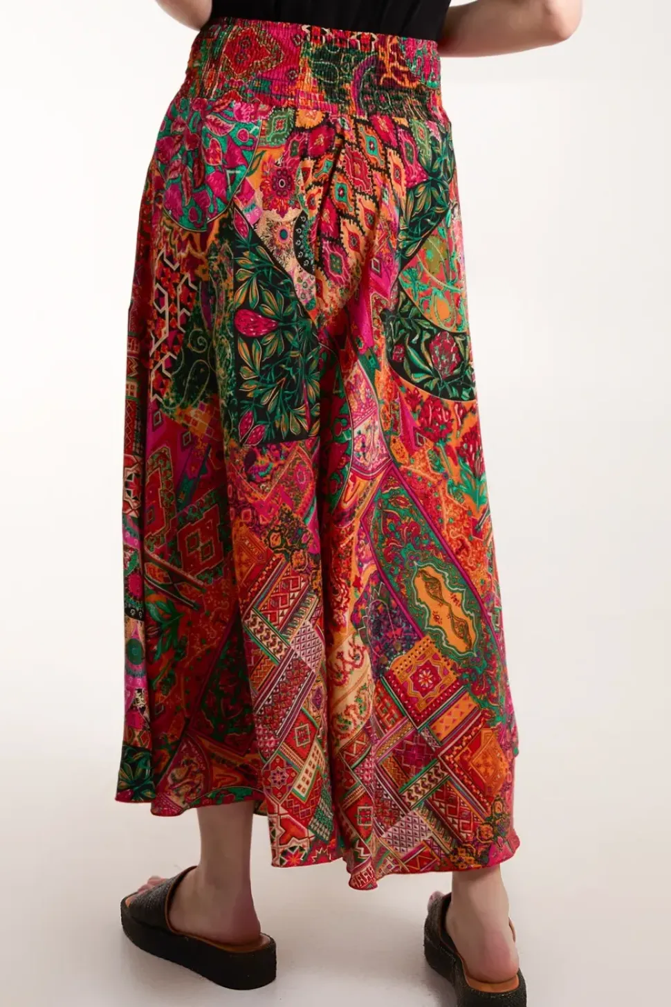 Embellished Extreme Wide Leg Trousers