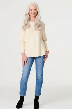 Embellished Long Sleeve Knit Top