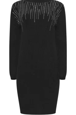 Embellished Neckline Dress