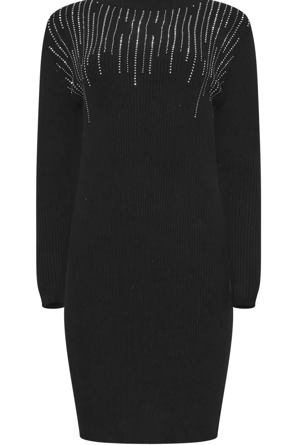 Embellished Neckline Dress