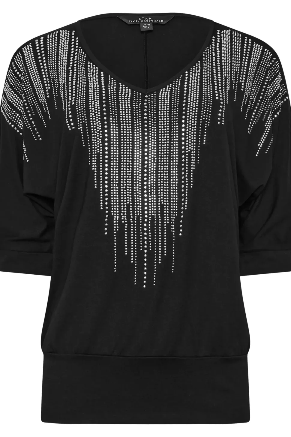 Embellished Neckline Top
