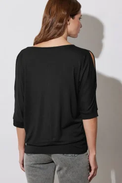 Embellished Neckline Top