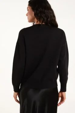 Embellished Sequin Butterfly Jumper