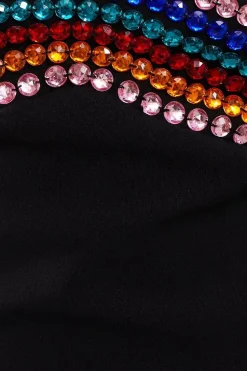 Embellished Sequin Cup Square Neck Fitted Midi Dress