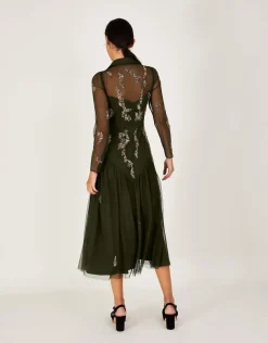 Embellished Shirt Dress