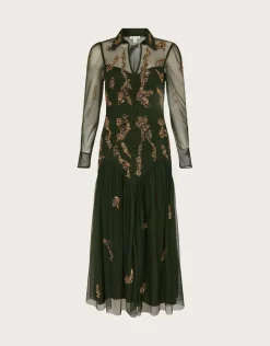 Embellished Shirt Dress