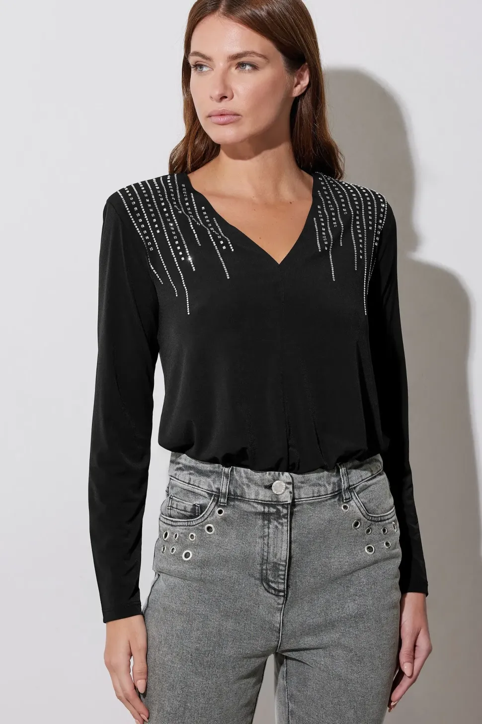 Embellished Shoulder Bodysuit