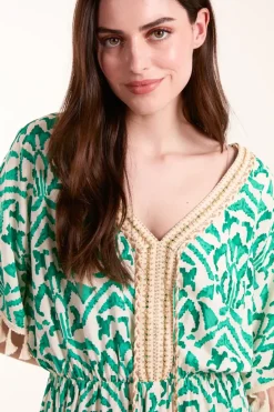 Embellished Tiered Mini Dress