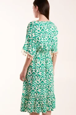 Embellished Tiered Mini Dress