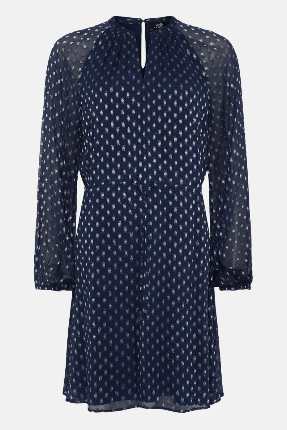 Embellished Viscose Satin Ruffle Midi Dress