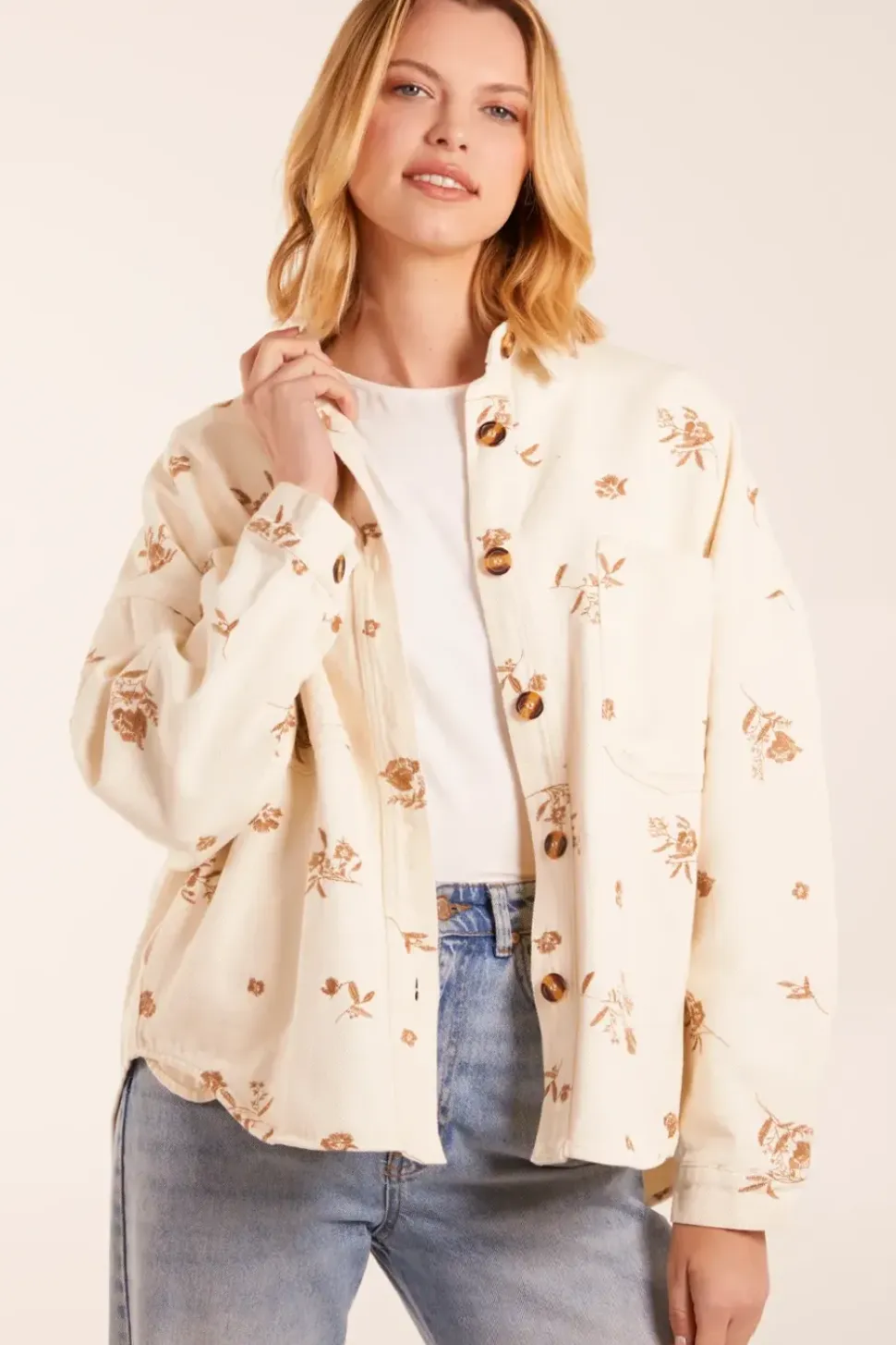 Embroidered Overshirt