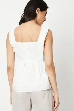 Embroidered Sleeveless Blouse