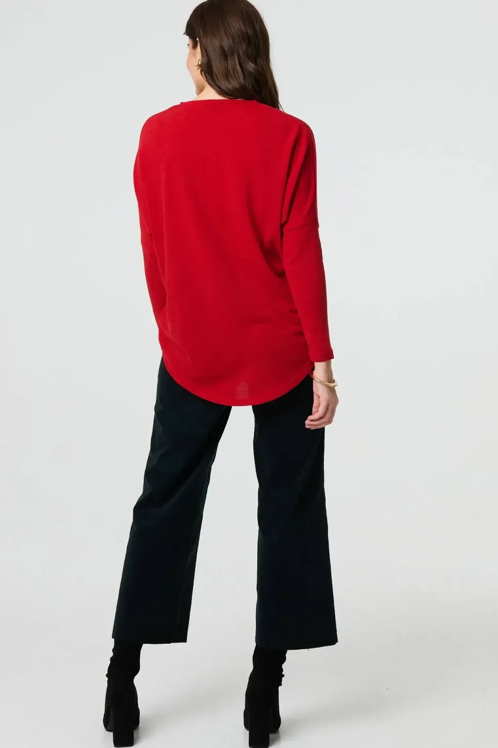 Embroidered Texture Long Sleeve Jumper