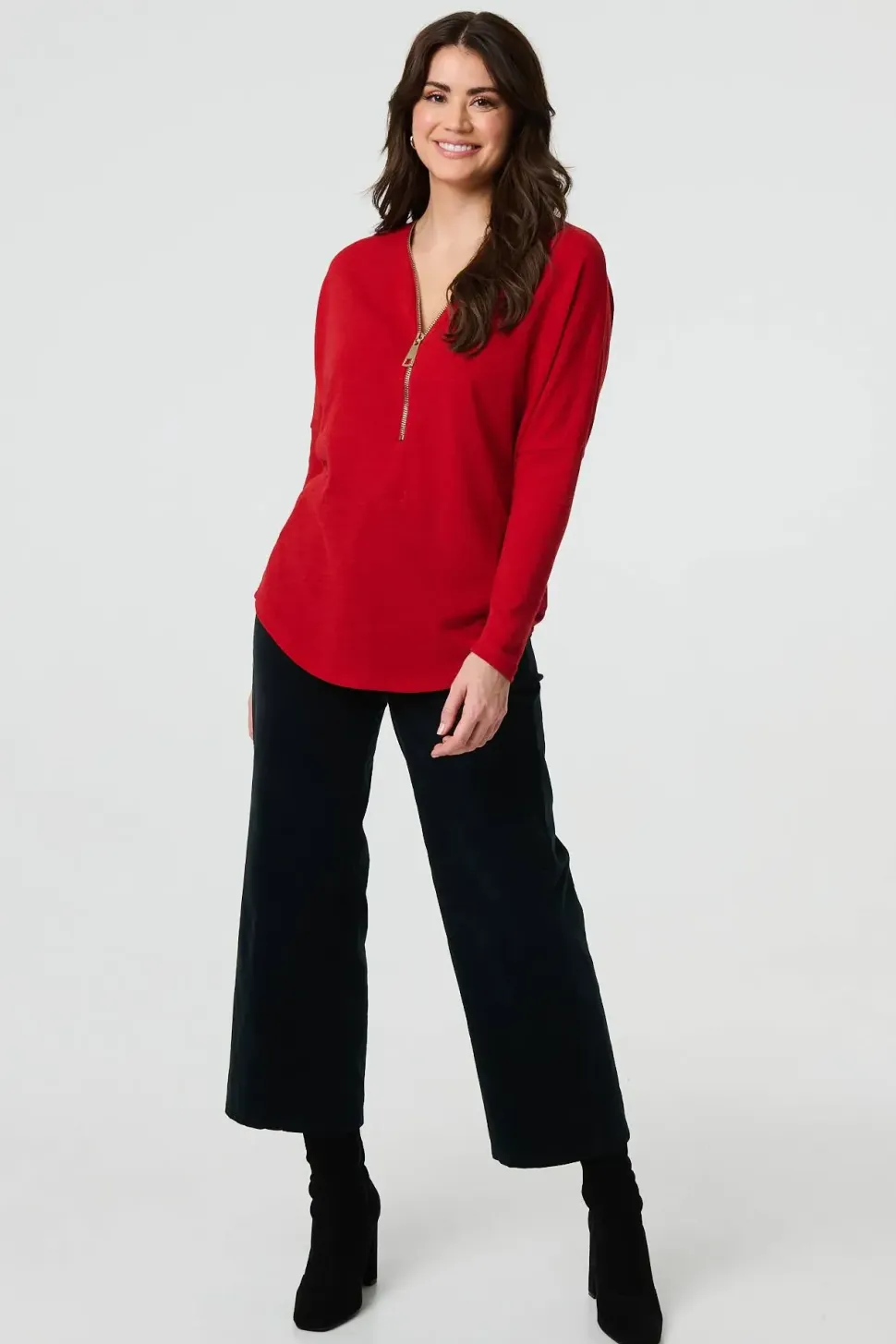 Embroidered Texture Long Sleeve Jumper