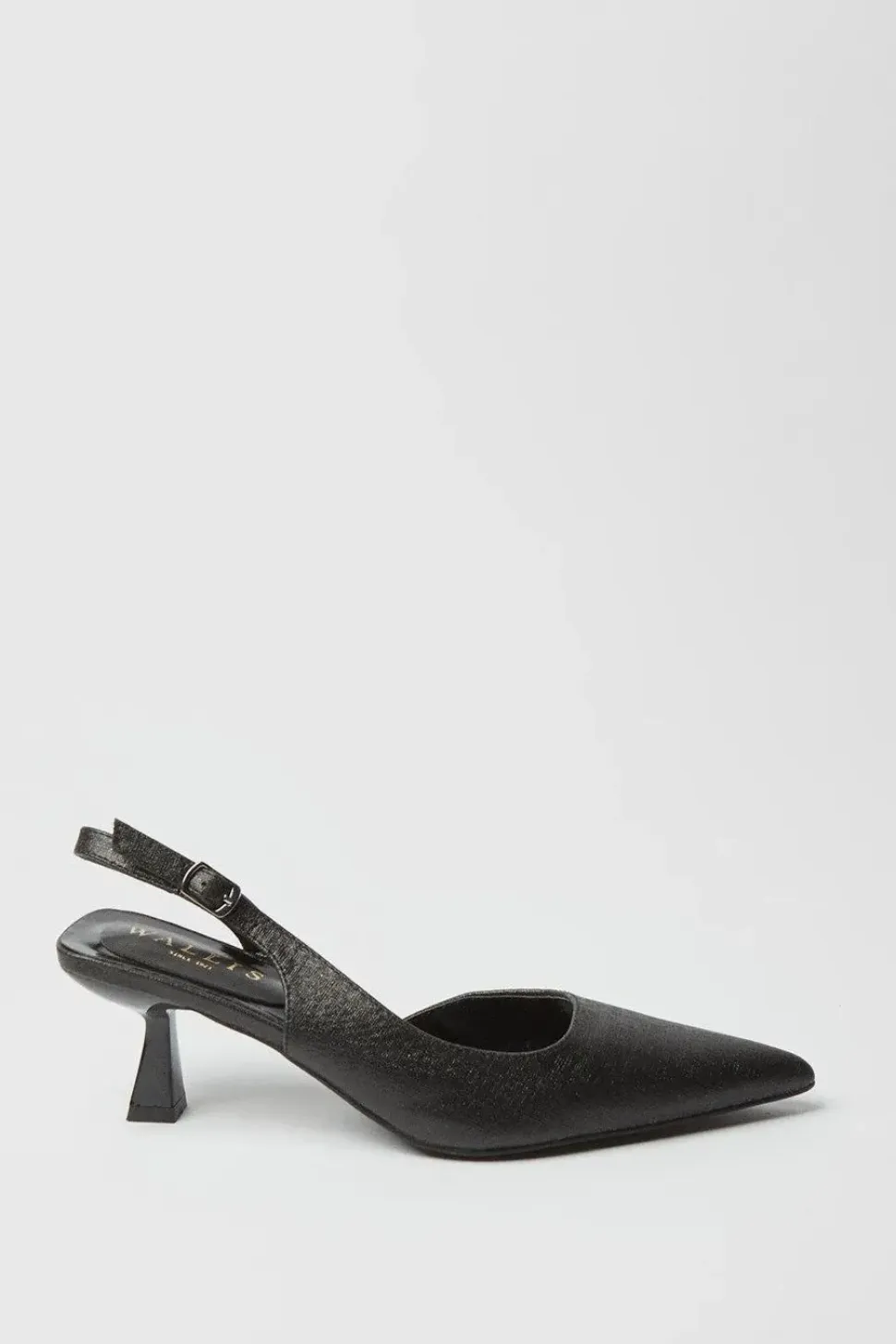 Emira Shimmer Slingback Kitten Heel Court Shoes