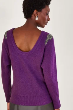 Emma Embellished Shoulder Jumper