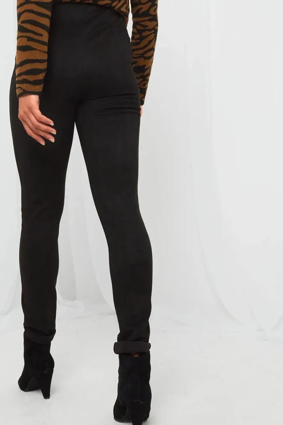 Essentials Super Soft High Waisted Suedette Skinny Fit Leggings
