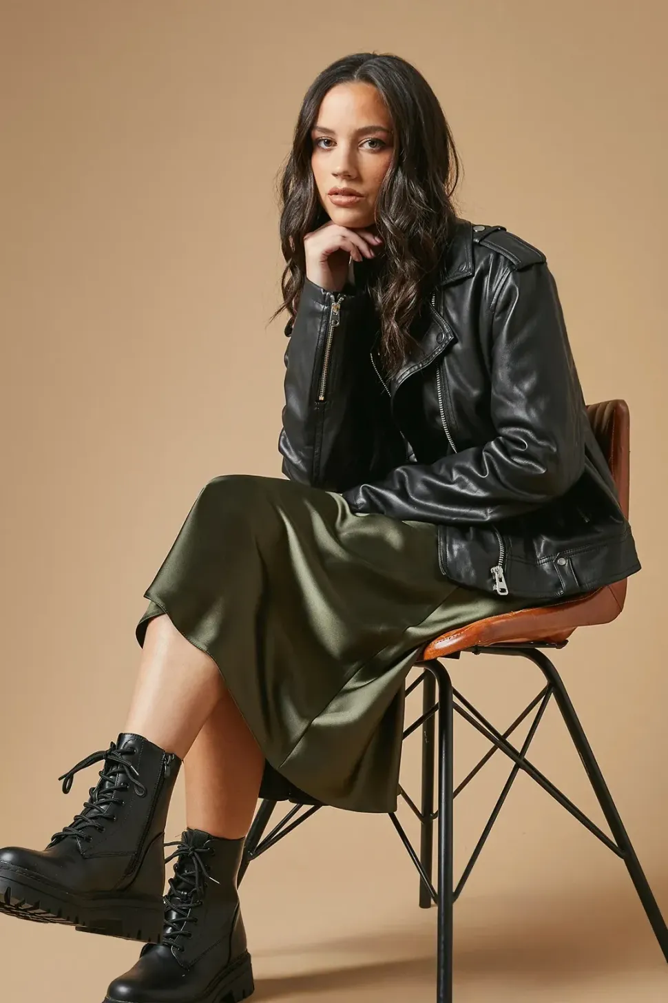 Etta Chunky Lace Up Ankle Boot