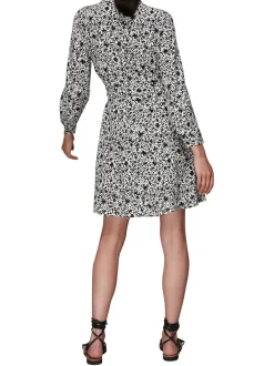 Eucalyptus Print Shirt Dress-Printed