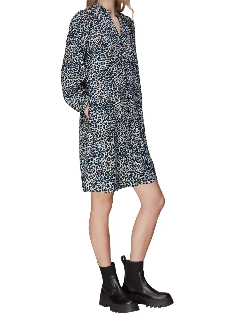 Eva Abstract Cheetah Dress-Animal Print