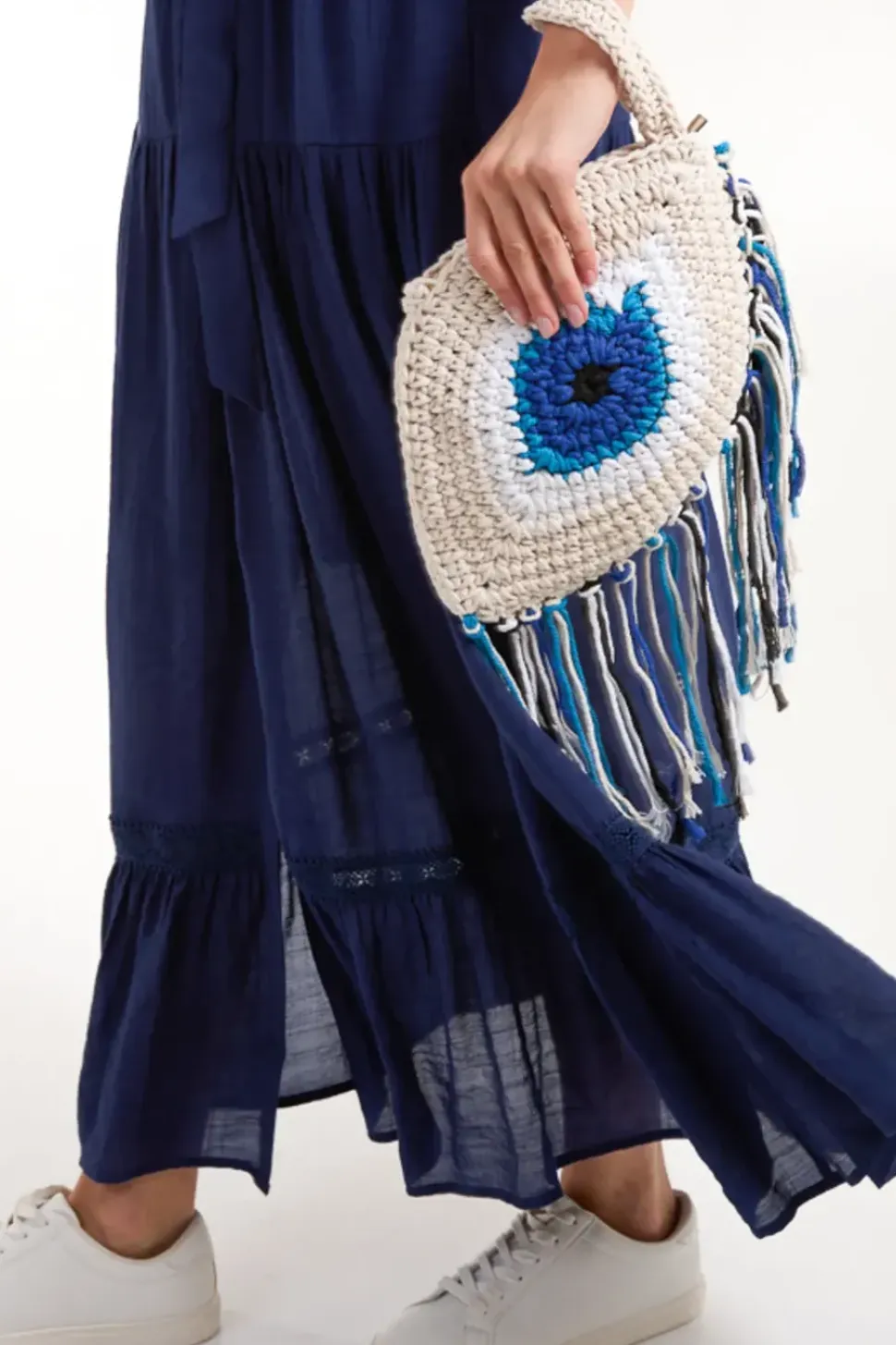 Evil Eye Tassle Bag