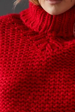 Exposed Seam Super Chunky Knitted Jumper