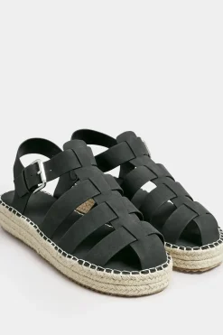 Extra Wide EEE Fit Flatform Gladiator Espadrilles