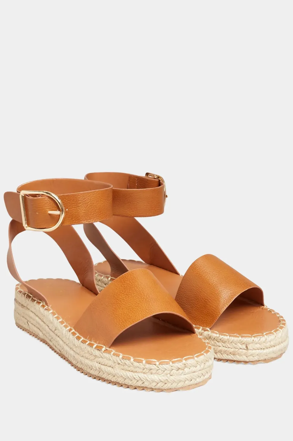 Extra Wide Fit Black Flatform Espadrilles